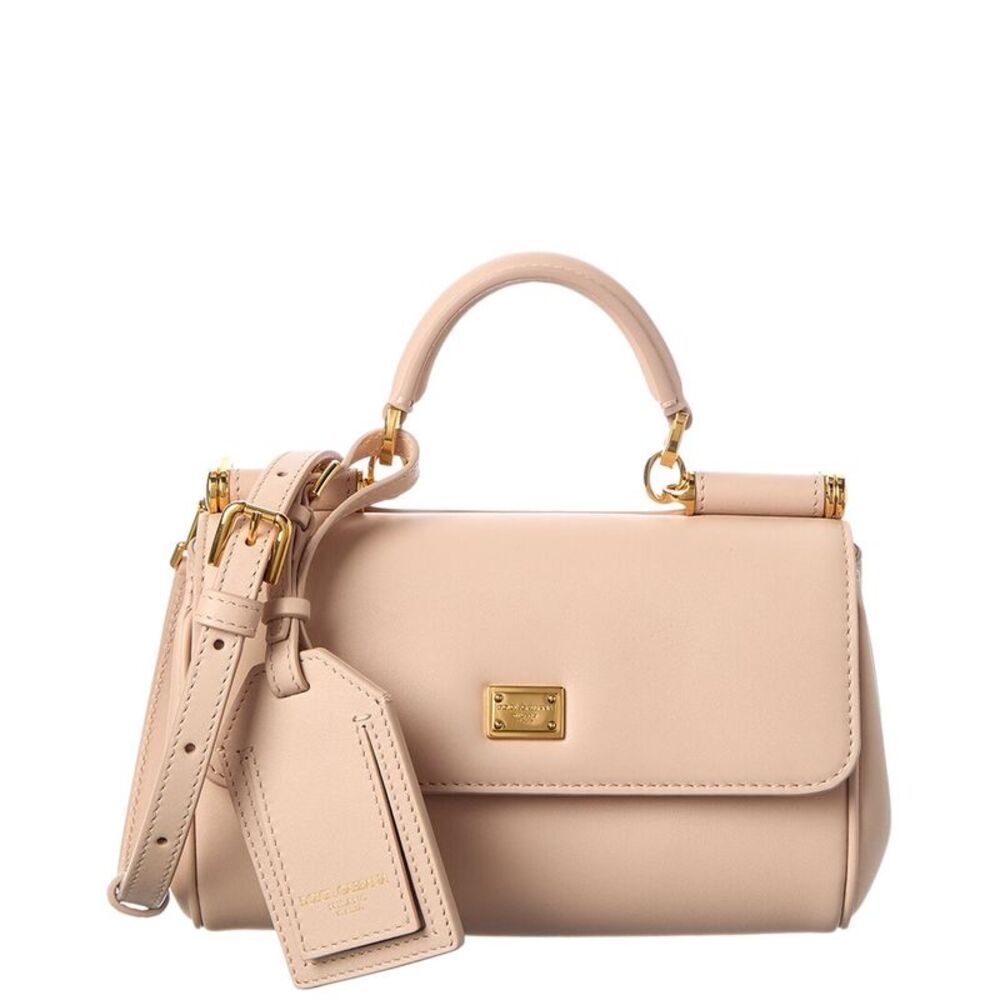 Dolce & Gabbana Sicily Mini Leather Clutch, Pink